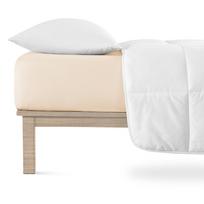 Paklodė iš jersey audinio smėlio spalvos su guma 90x200 cm Boxspring – Andrea Simone
