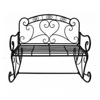 Juodas metalinis sodo suolas Dares - Garden Pleasure