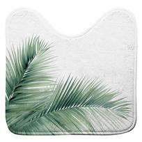 Baltos spalvos/žalios spalvos vonios kilimėlis tualetui 45x45 cm Havane – douceur d'intérieur