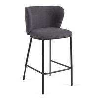 Baro taburetė tamsiai pilkos spalvos (sėdynės aukštis 65 cm) Ciselia – Kave Home