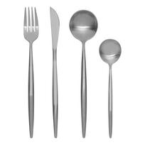 Stalo įrankiai sidabrinės spalvos iš nerūdijančio plieno 16 vnt. Modern retro – Premier Housewares