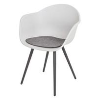 Plastikinė sodo kėdė pilkos spalvos Zara – Garden Pleasure