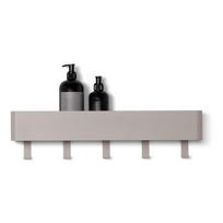 Sieninė taupe spalvos iš plieno vonios lentyna Multi – Spinder Design