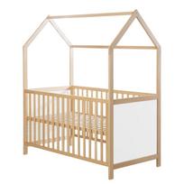 Vaikiška lovelė baltos spalvos/natūralios spalvos 70x140 cm – Roba