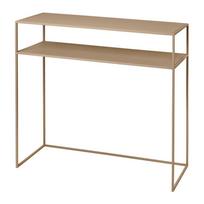 Iš metalo konsolinis staliukas smėlio spalvos 35x85 cm Fera – Blomus