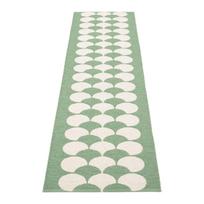 Žalios spalvos/kreminės spalvos lauko kilimas 70x250 cm Poppy Oregano – Pappelina