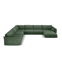 Tamsiai žalia kampinė sofa (kairysis kampas) Vanda - Mazzini Sofas