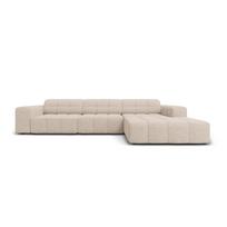Kampinė sofa smėlio spalvos (su dešiniuoju kampu) Chicago – Cosmopolitan Design