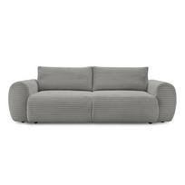 Iš kordinio velveto sulankstoma sofa tamsiai pilkos spalvos 257 cm Lucien – Bobochic Paris
