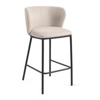 Baro taburetė smėlio spalvos (sėdynės aukštis 65 cm) Ciselia – Kave Home