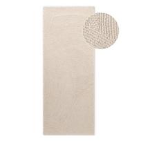 Rankų darbo šviesios natūralios spalvos iš vilnos kilimas 80x300 cm Calmio – Hanse Home
