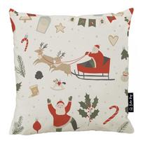 Dekoratyvinis pagalvės užvalkalas su Kalėdų motyvu 45x45 cm Happy Santa – Butter Kings