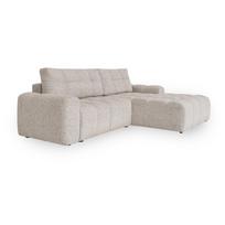 Smėlio spalvos sulankstoma/su sandėliavimo vieta modulinė kampinė sofa (su dešiniuoju kampu) Lulu – Miuform