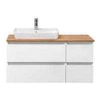 Balta pakabinama spintelė po praustuvu be maišytuvo 110x53 cm Set 360 - Pelipal