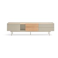 TV spintelė smėlio spalvos/natūralios spalvos iš ąžuolo 180x45 cm Otto – Teulat