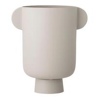Pilka metalinė vaza Bloomingville Irie, aukštis 29 cm