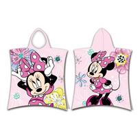 Vaikiškas chalatas rožinės spalvos iš frote audinio Minnie – Jerry Fabrics