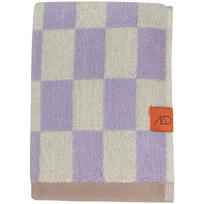 Šviesiai geltonai violetinis organinės medvilnės vonios rankšluostis 70x133 cm Retro - Mette Ditmer Denmark