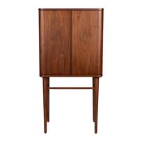 Rudos spalvos spintelė iš riešutmedžio su stumdomomis durimis 62x125x45 cm Morrison – Dutchbone