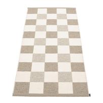 Smėlio spalvos/kreminės spalvos lauko kilimas 70x160 cm Pix Dark Linen – Pappelina
