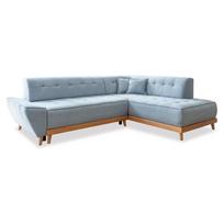 Šviesiai mėlyna sofa-lova Miuform Dazzling Daisy L, dešinysis kampas