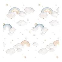 Vaikiški tapetai iš neaustinio audinio 50 cm x 280 cm Rainbow – Dekornik