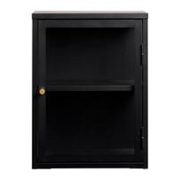 Iš metalo pakabinama vitrina juodos spalvos 45x60 cm Carmel – Unique Furniture