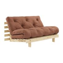 Raudonos plytų spalvos sulankstoma sofa 140 cm Roots – Karup Design