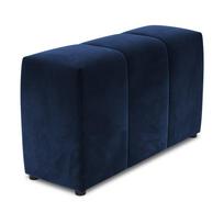 Mėlynas aksomo atlošas modulinei sofai Rome Velvet - Cosmopolitan Design