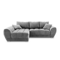 Pilka sofa-lova su aksomo apmušalais Windsor & Co Sofos Nuage, kairysis kampas