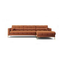 Kampinė sofa raudonos plytų spalvos (su dešiniuoju kampu) Bali – Cosmopolitan Design