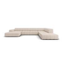 Kampinė sofa smėlio spalvos (su dešiniuoju kampu/„U“ formos) Chicago – Cosmopolitan Design