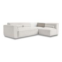 Kampinė sofa kreminės spalvos (su dešiniuoju kampu) Flex Felix – Miuform