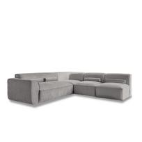 Kampinė sofa šviesiai pilkos spalvos (su dešiniuoju kampu) Flex Felix – Miuform