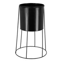 Juodas gėlių vazono laikiklis Esschert Design Planter