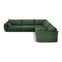 Tamsiai žalia kampinė sofa (kintama) Vanda - Mazzini Sofas