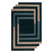 Rankų darbo iš vilnos kilimas tamsiai žalios spalvos 150x240 cm Labyrinth Shaped – Flair Rugs