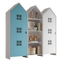 Atvira vaikiška spinta baltos spalvos/šviesiai mėlynos spalvos 173x171,5 cm CASAMI BRUGES – Vipack