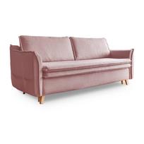 Sulankstoma sofa šviesiai rožinės spalvos 225 cm Charming Charlie – Miuform