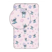 Iš medvilnės viengulė vaikų patalynė su guma 90x200 cm Lilo and Stitch – Jerry Fabrics