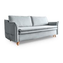 Sulankstoma sofa šviesiai pilkos spalvos 225 cm Charming Charlie – Miuform