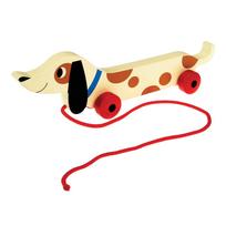 Medinis traukiamas taksas Rex London Charlie The Sausage Dog, 31,5 cm ilgio