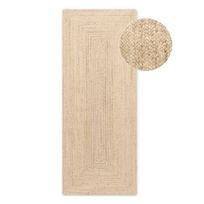 Apverčiamas/rankų darbo šviesios natūralios spalvos iš džiuto kilimas 80x200 cm Juno – Hanse Home