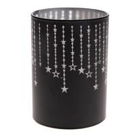 Juoda dekoracija su LED lemputėmis Dakls, aukštis 10 cm