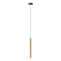 Iš ąžuolo masyvo kabantis šviestuvas natūralios spalvos LED su mediniu gaubtu ø 3 cm Chimes – UMAGE
