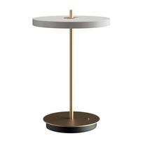 Stalinis šviestuvas šviesiai pilkos spalvos LED su pritemdymo funkcija (aukštis 31 cm) su metaliniu gaubtu Asteria Move – UMAGE