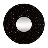 Sieninis veidrodis su juodu rėmu "Premier Housewares Stud