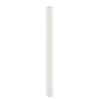 Balta ilga žvakė Ego Dekor Cylinder Pure, degimo trukmė 53 val.