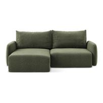 Žalios spalvos sulankstoma/su sandėliavimo vieta kampinė sofa (su kairiuoju kampu) Kalena – Makamii