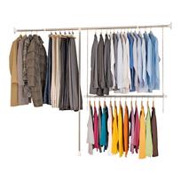 Iš metalo teleskopinė drabužių kabykla sidabrinės spalvos Garment – Wenko